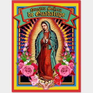Virgin Mary of Guadalupe Holy Card Posters and Art